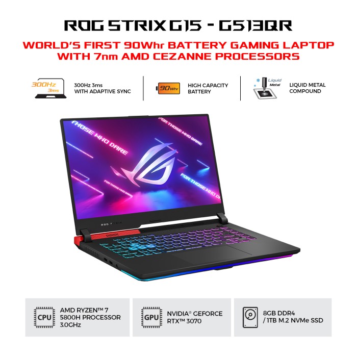 ASUS ROG STRIX G15 G513QR-R737D6T-O